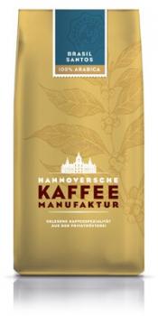 Hannoversche Kaffeemanufaktur Brasil Santos, trocken aufbereiteter Arabica