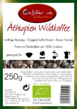Kaffeer&ouml;sterei Crefelder Wildkaffee &Auml;thiopien - BIO