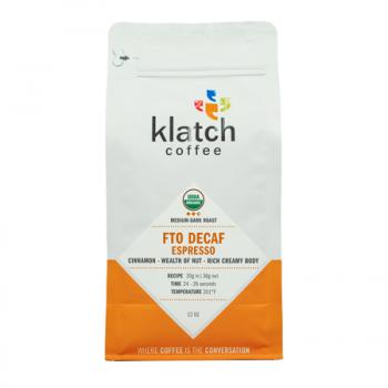 Klatch Coffee FTO Decaf Espresso